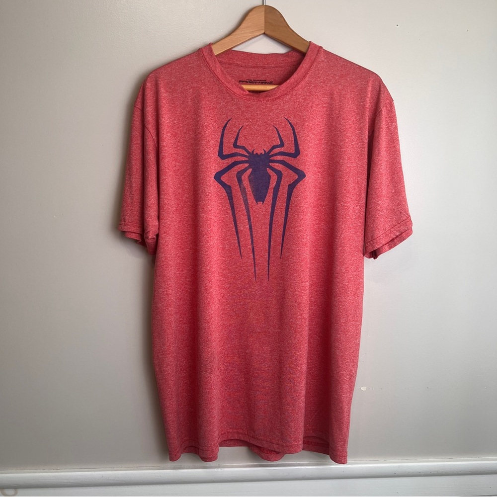 The Amazing Spiderman 2 Graphic Tee Shirt Mens XL Red Marvel Superhero EUC